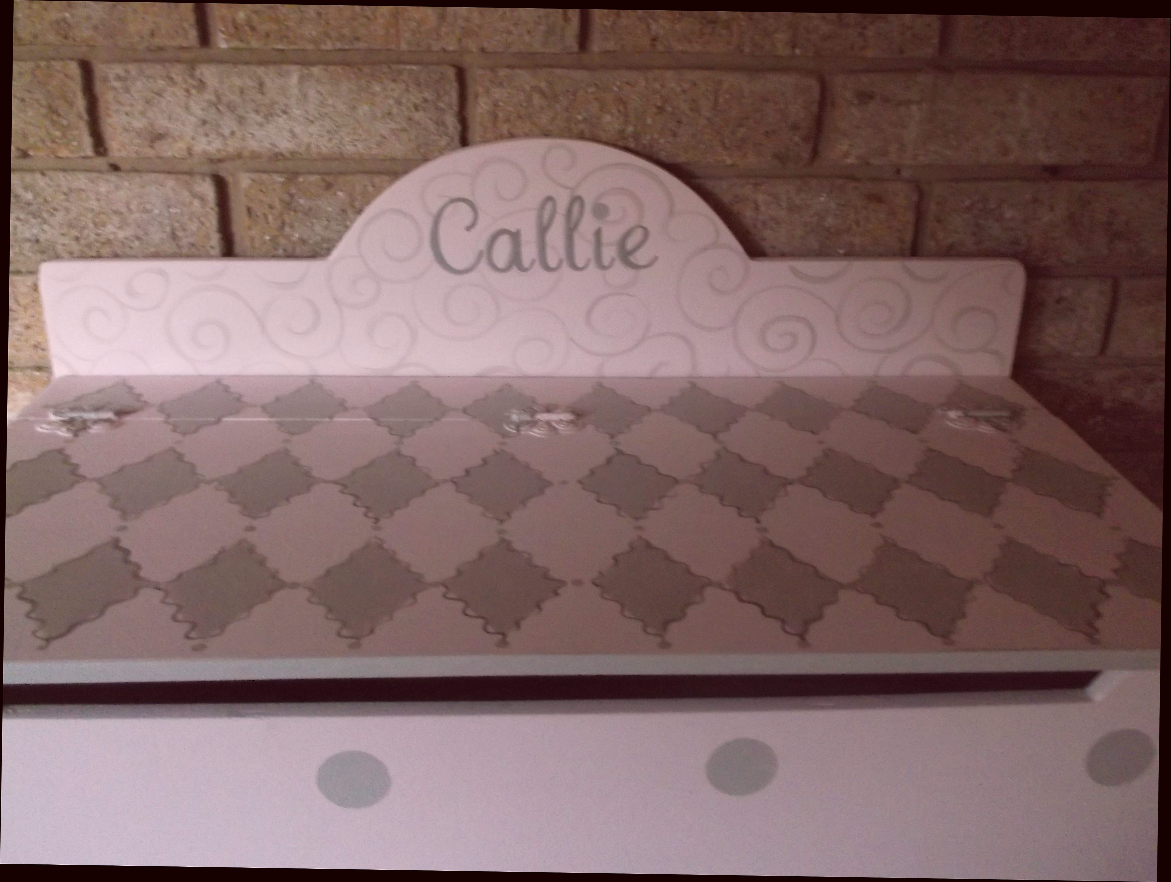 Girls Toy Chest Toy Boxes Roses Owls Birds Chevron Pink Shabby